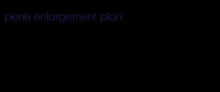 penis enlargement plan
